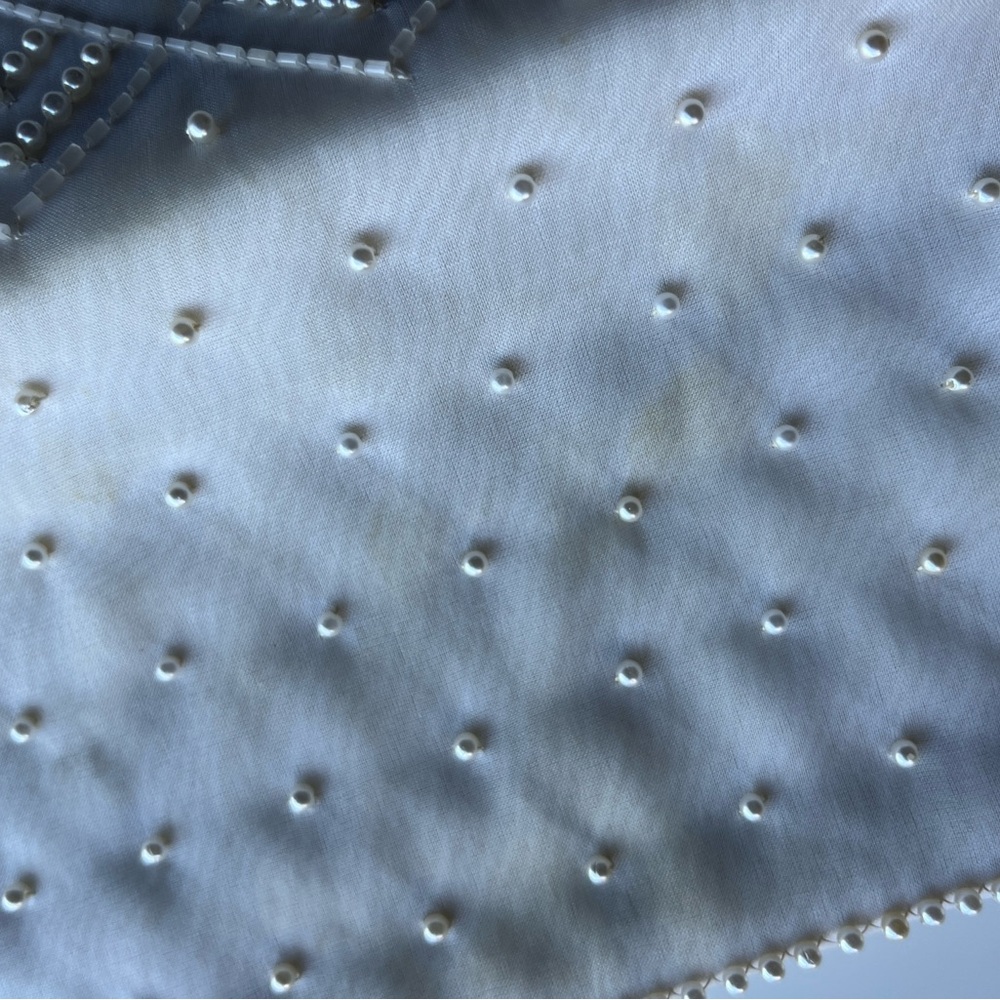 VINTAGE Pearl-Embellished Clutch … contents included - Picture 4 of 5